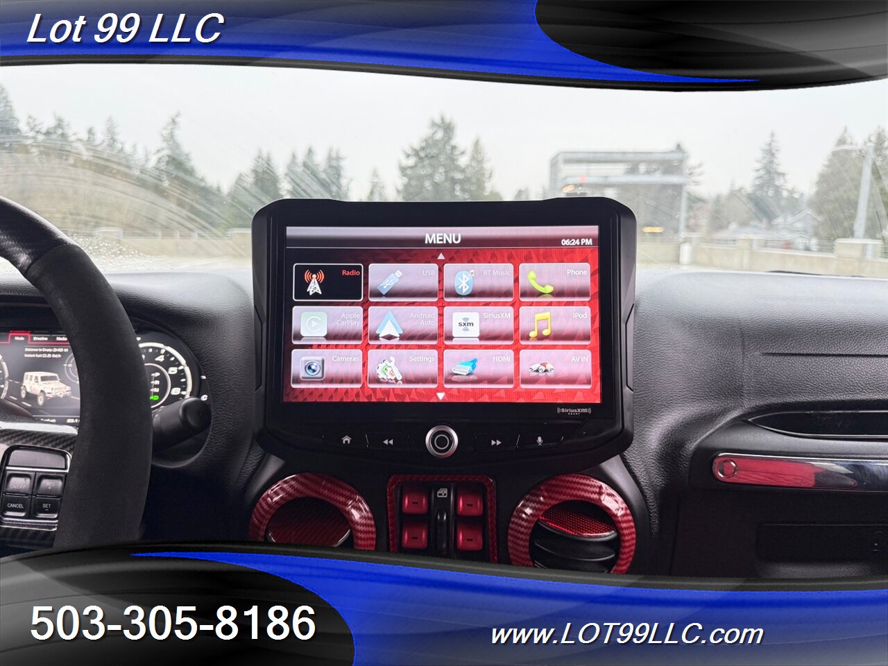 2018 Jeep Wrangler Sahara ** Red Leather Interior**  New 35 " Tires 20 " Wheels - Photo 27 - Milwaukie, OR 97267