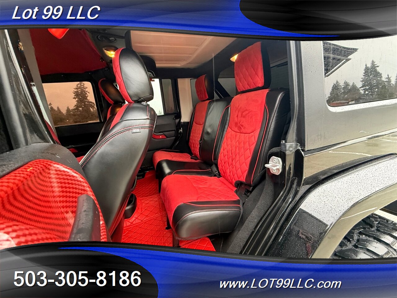 2018 Jeep Wrangler Sahara ** Red Leather Interior**  New 35 " Tires 20 " Wheels - Photo 6 - Milwaukie, OR 97267
