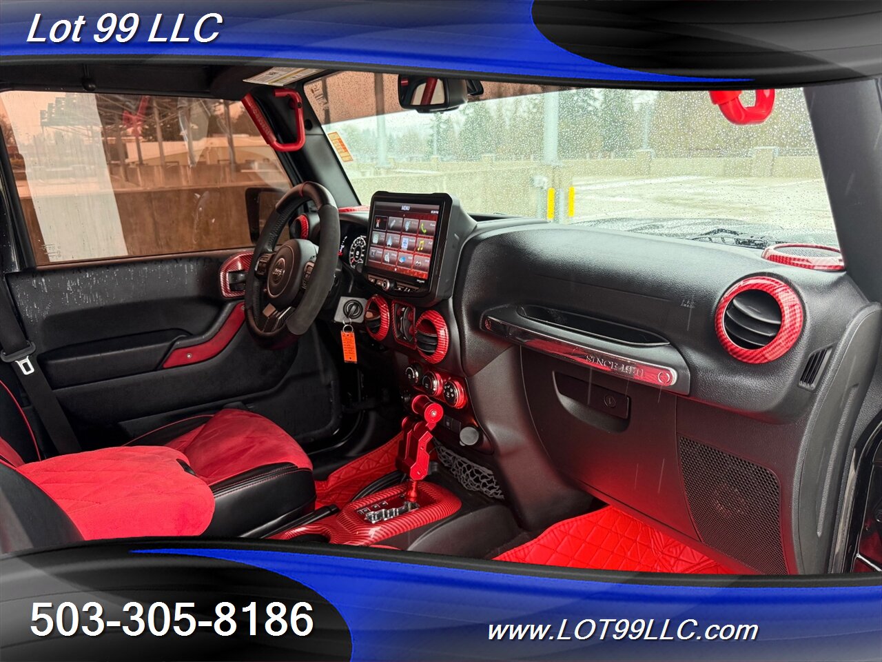 2018 Jeep Wrangler Sahara ** Red Leather Interior**  New 35 " Tires 20 " Wheels - Photo 35 - Milwaukie, OR 97267