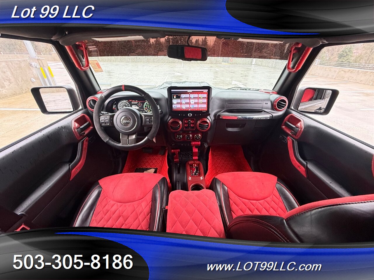 2018 Jeep Wrangler Sahara ** Red Leather Interior**  New 35 " Tires 20 " Wheels - Photo 4 - Milwaukie, OR 97267