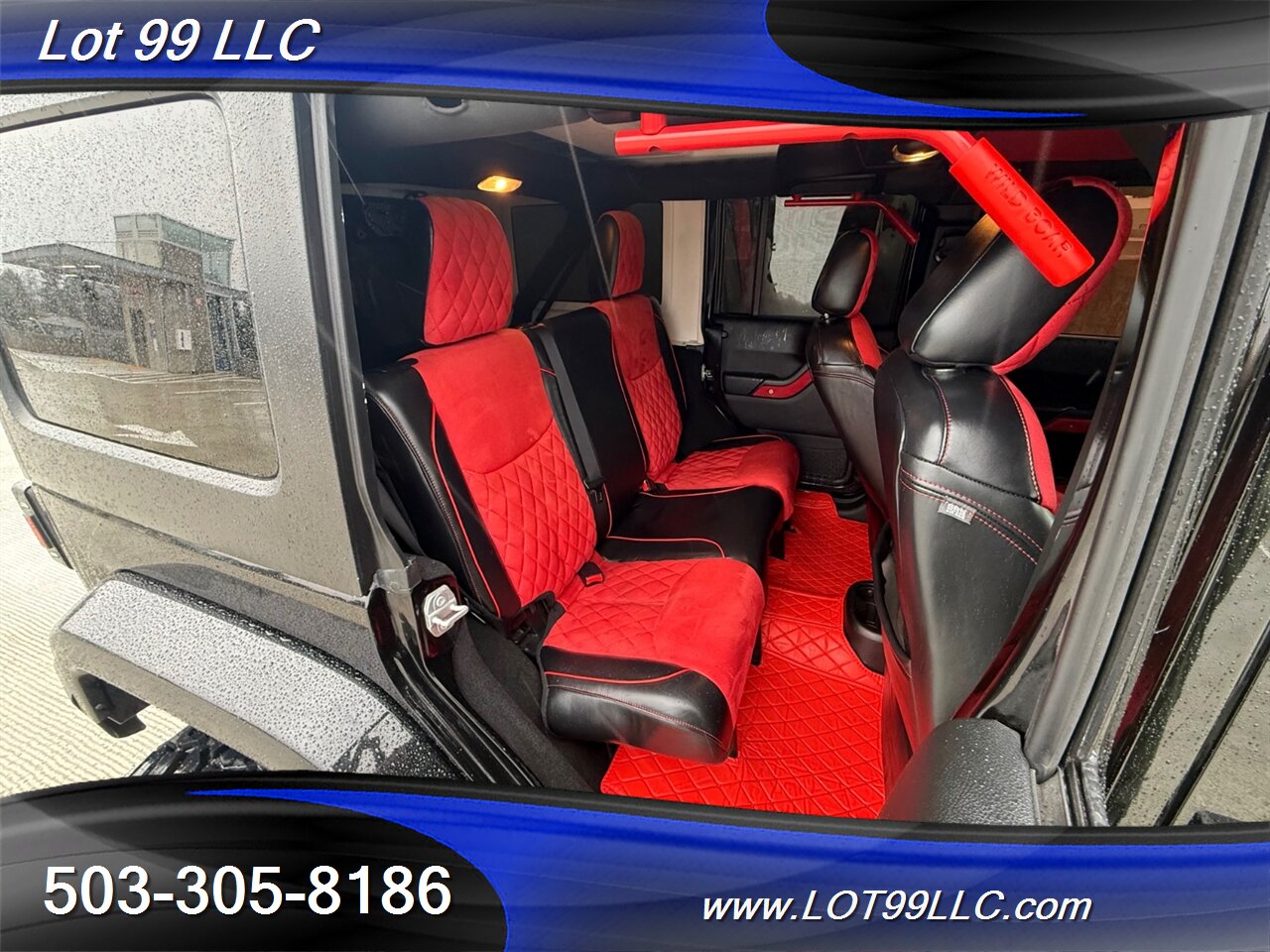 2018 Jeep Wrangler Sahara ** Red Leather Interior**  New 35 " Tires 20 " Wheels - Photo 7 - Milwaukie, OR 97267