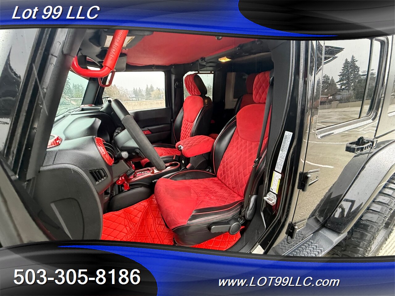 2018 Jeep Wrangler Sahara ** Red Leather Interior**  New 35 " Tires 20 " Wheels - Photo 47 - Milwaukie, OR 97267