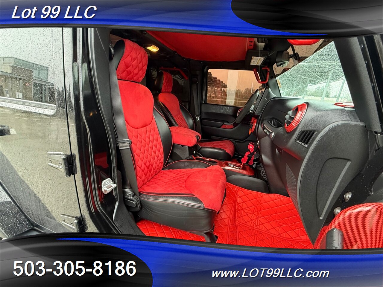 2018 Jeep Wrangler Sahara ** Red Leather Interior**  New 35 " Tires 20 " Wheels - Photo 5 - Milwaukie, OR 97267