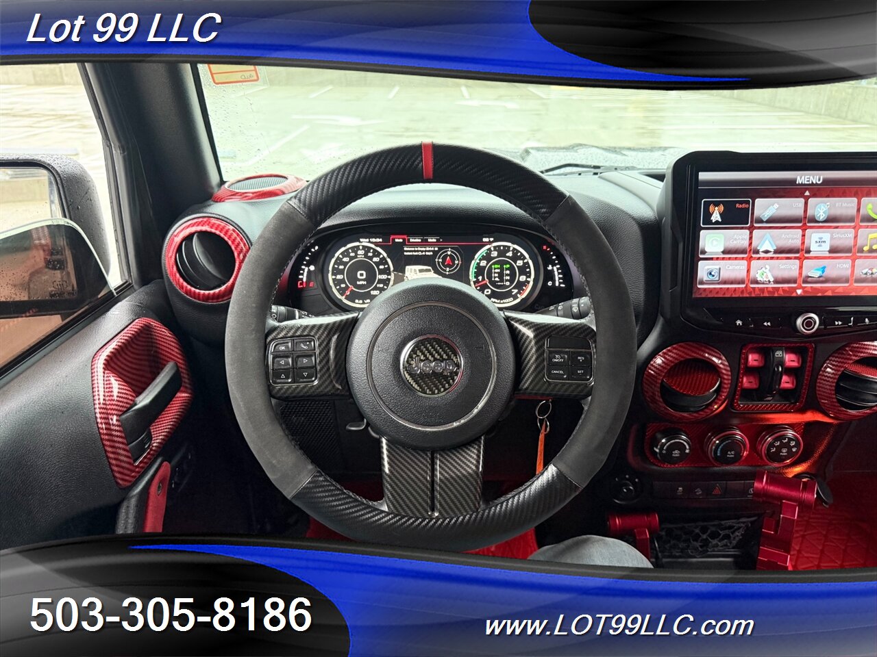 2018 Jeep Wrangler Sahara ** Red Leather Interior**  New 35 " Tires 20 " Wheels - Photo 17 - Milwaukie, OR 97267