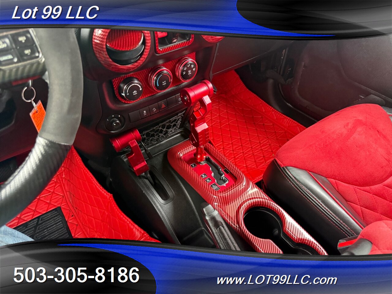 2018 Jeep Wrangler Sahara ** Red Leather Interior**  New 35 " Tires 20 " Wheels - Photo 18 - Milwaukie, OR 97267