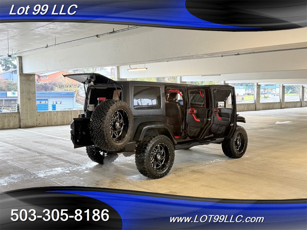 2018 Jeep Wrangler Sahara ** Red Leather Interior**  New 35 " Tires 20 " Wheels - Photo 42 - Milwaukie, OR 97267