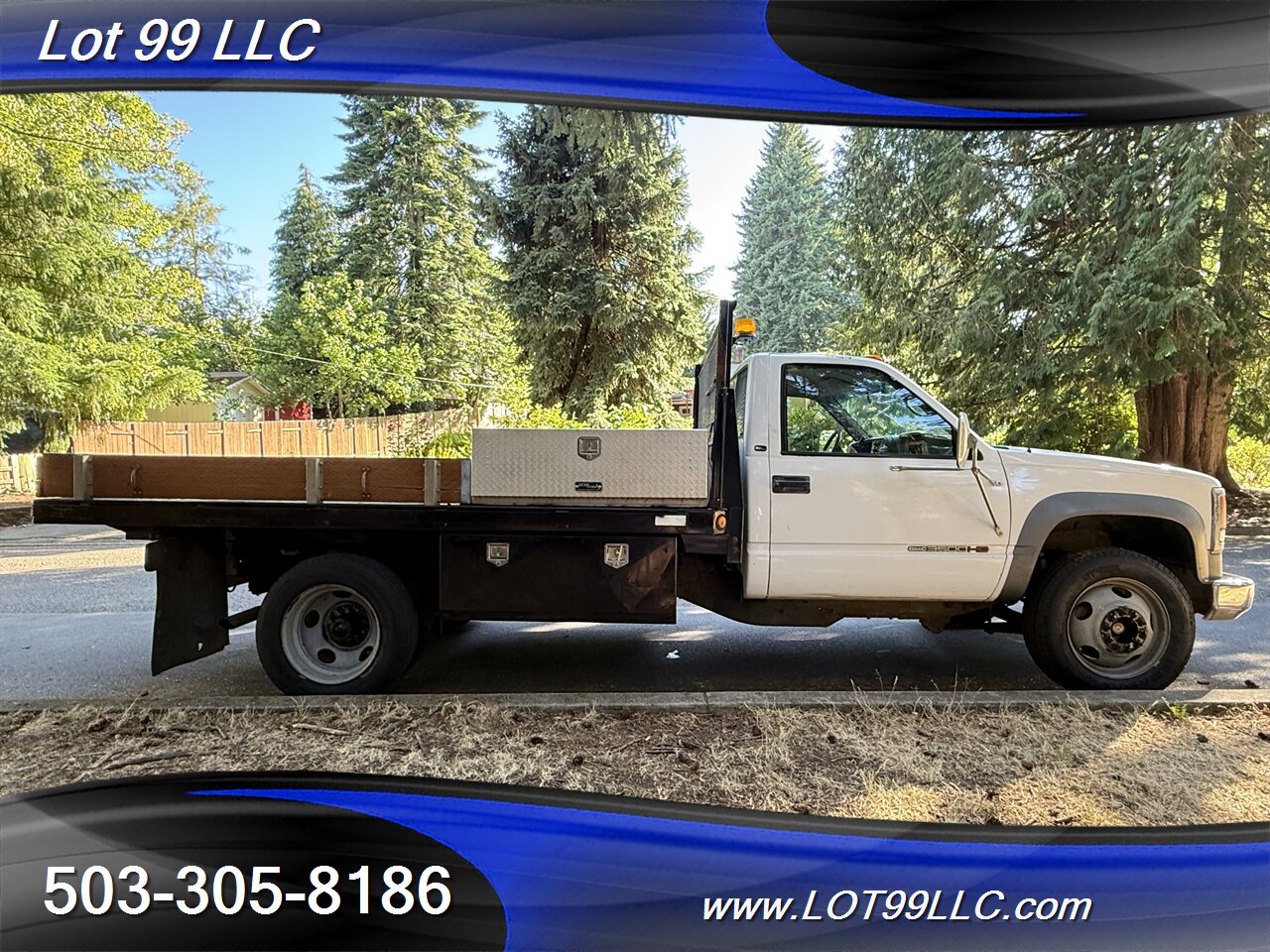 2002 GMC Sierra 3500 6.5 Diesel NEW TIRES Flat Bed Dually   - Photo 7 - Milwaukie, OR 97267