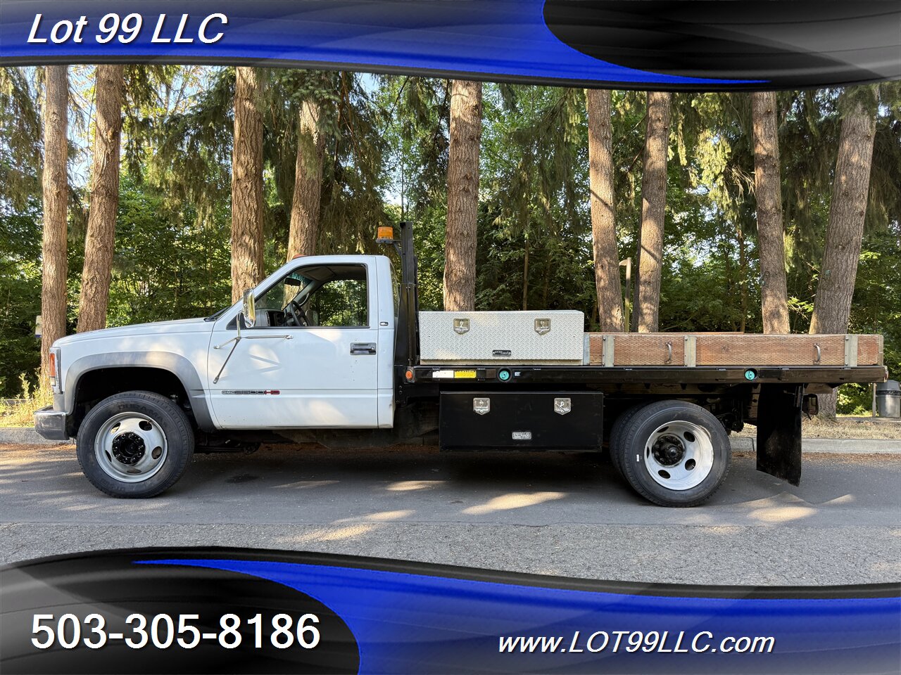 2002 GMC Sierra 3500 6.5 Diesel NEW TIRES Flat Bed Dually   - Photo 1 - Milwaukie, OR 97267