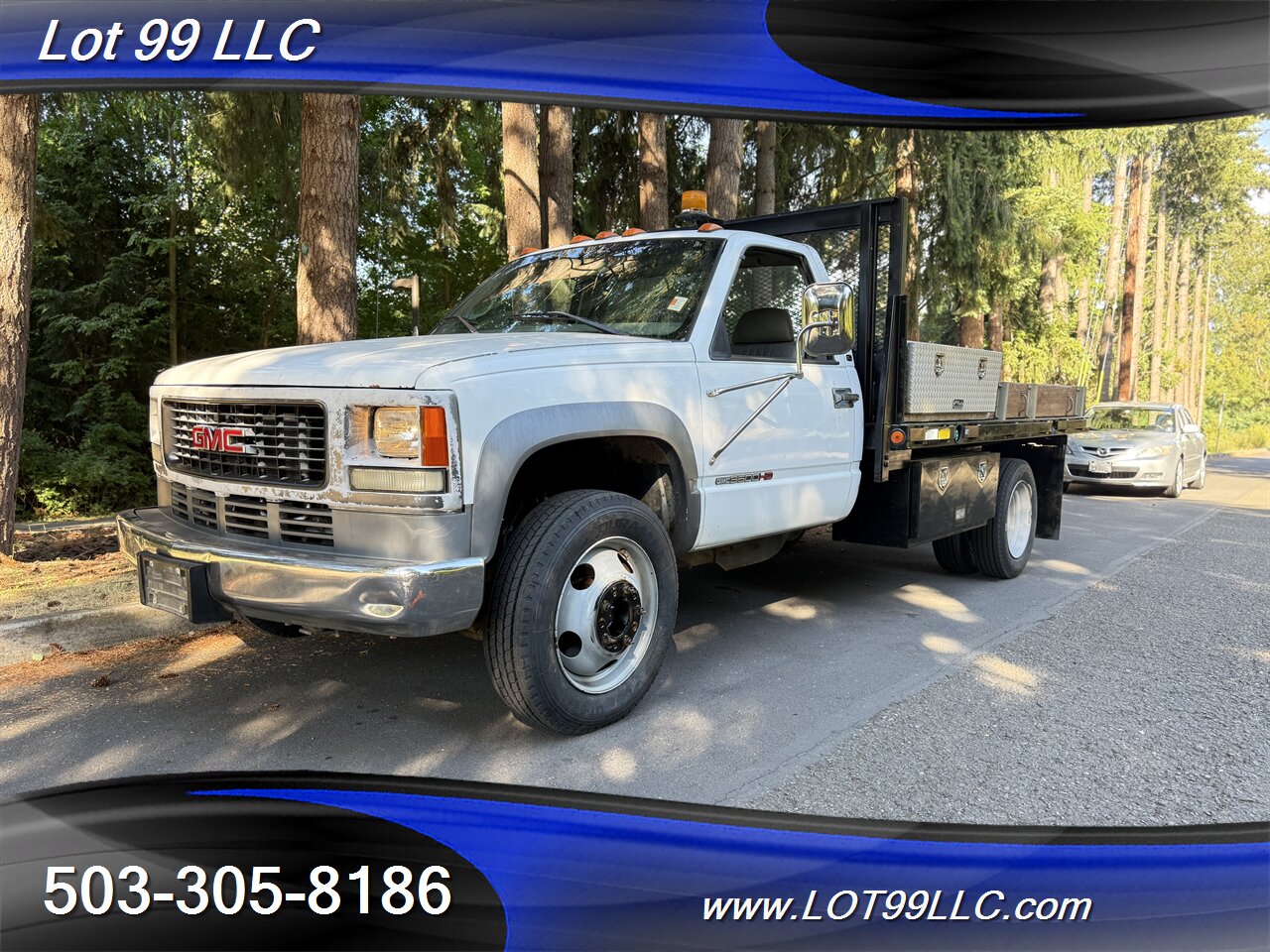 2002 GMC Sierra 3500 6.5 Diesel NEW TIRES Flat Bed Dually   - Photo 3 - Milwaukie, OR 97267