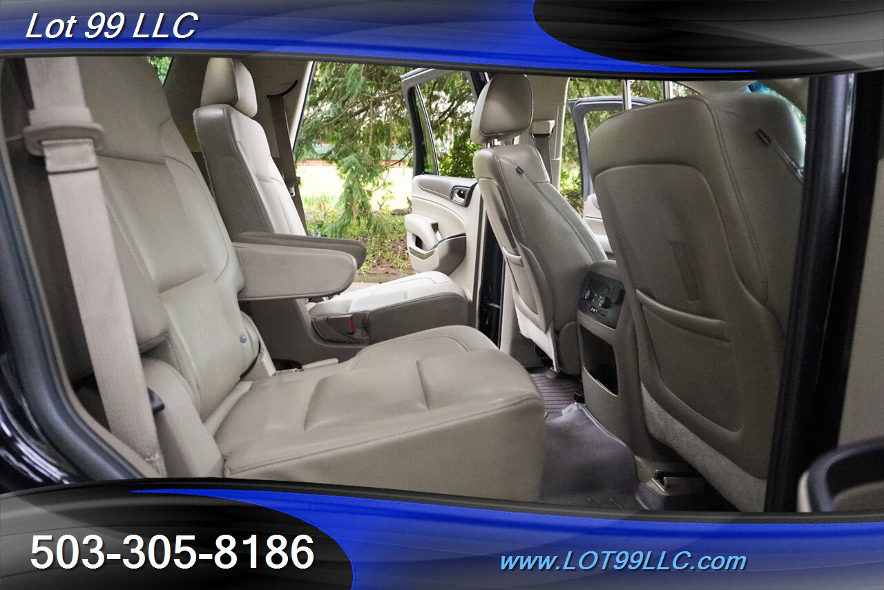 2015 GMC Yukon SLT 4X4 V8 5.3L Auto Heated Leather Seats GPS Moon  Roof GPS 3 Row Seating Black 22 Wheels NEW TIRES - Photo 18 - Milwaukie, OR 97267