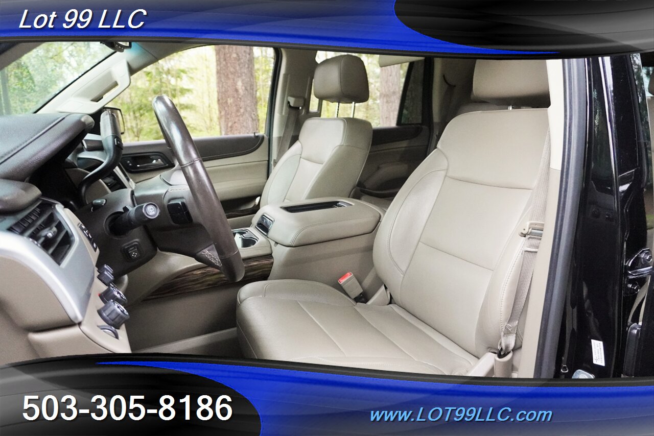 2015 GMC Yukon SLT 4X4 V8 5.3L Auto Heated Leather Seats GPS Moon  Roof GPS 3 Row Seating Black 22 Wheels NEW TIRES - Photo 13 - Milwaukie, OR 97267