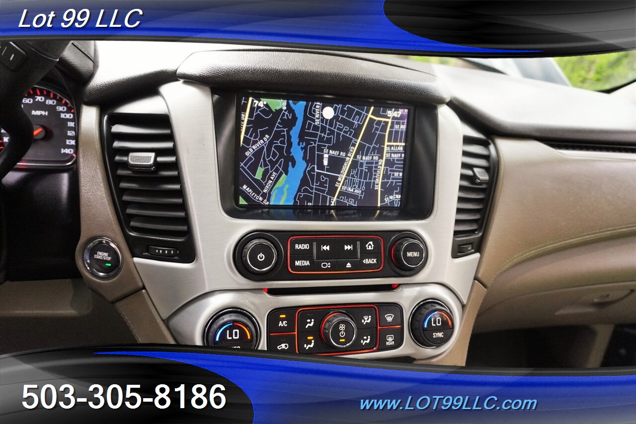 2015 GMC Yukon SLT 4X4 V8 5.3L Auto Heated Leather Seats GPS Moon  Roof GPS 3 Row Seating Black 22 Wheels NEW TIRES - Photo 23 - Milwaukie, OR 97267