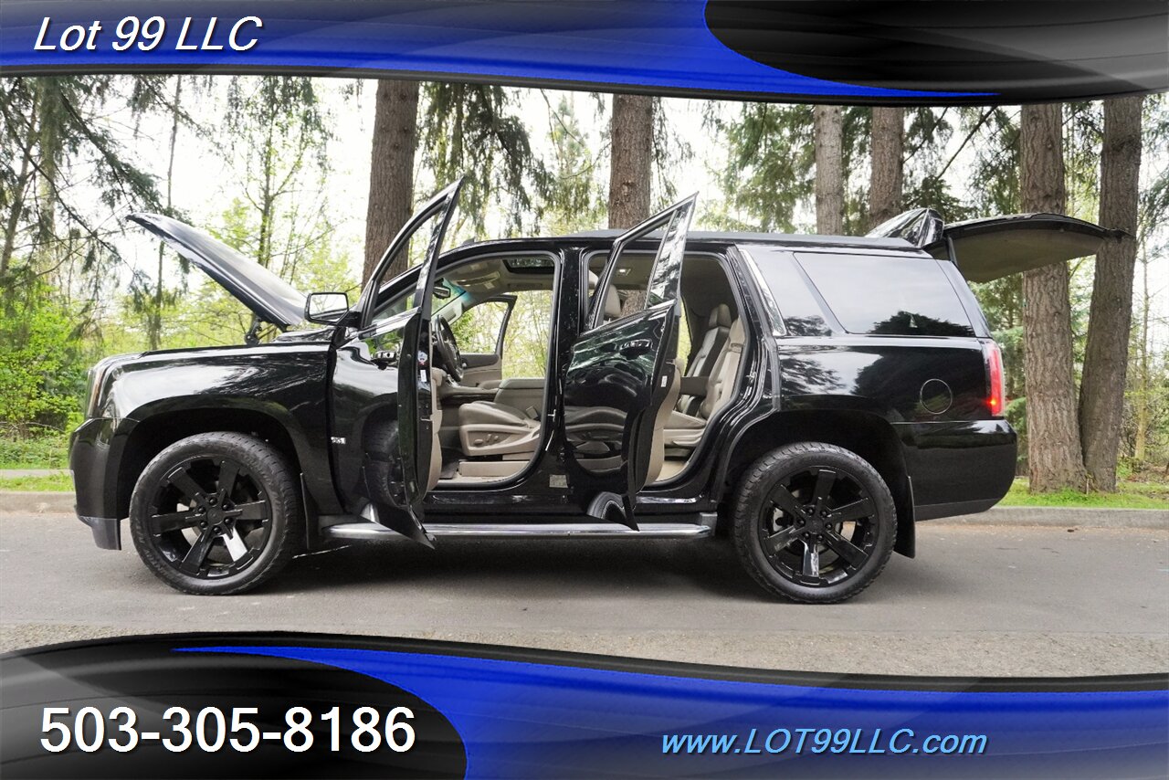2015 GMC Yukon SLT 4X4 V8 5.3L Auto Heated Leather Seats GPS Moon  Roof GPS 3 Row Seating Black 22 Wheels NEW TIRES - Photo 29 - Milwaukie, OR 97267