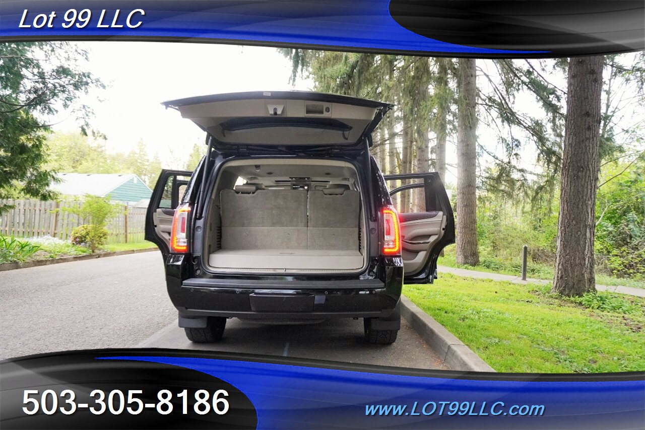 2015 GMC Yukon SLT 4X4 V8 5.3L Auto Heated Leather Seats GPS Moon  Roof GPS 3 Row Seating Black 22 Wheels NEW TIRES - Photo 32 - Milwaukie, OR 97267