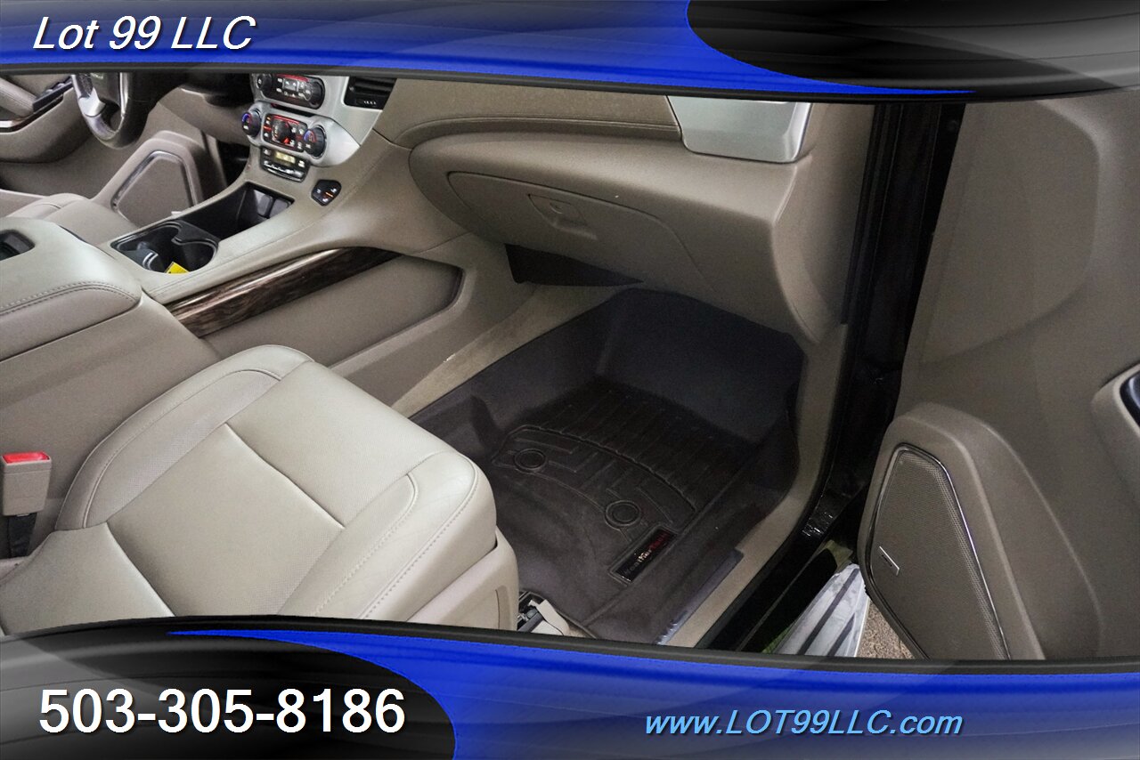 2015 GMC Yukon SLT 4X4 V8 5.3L Auto Heated Leather Seats GPS Moon  Roof GPS 3 Row Seating Black 22 Wheels NEW TIRES - Photo 39 - Milwaukie, OR 97267