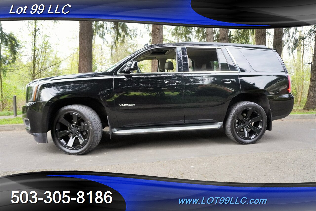 2015 GMC Yukon SLT 4X4 V8 5.3L Auto Heated Leather Seats GPS Moon  Roof GPS 3 Row Seating Black 22 Wheels NEW TIRES - Photo 5 - Milwaukie, OR 97267