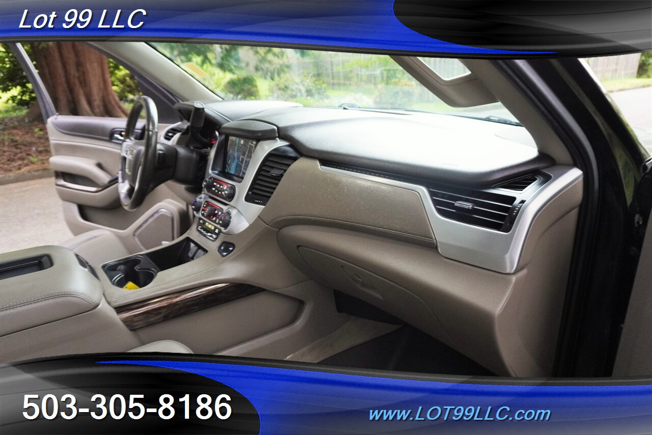 2015 GMC Yukon SLT 4X4 V8 5.3L Auto Heated Leather Seats GPS Moon  Roof GPS 3 Row Seating Black 22 Wheels NEW TIRES - Photo 19 - Milwaukie, OR 97267