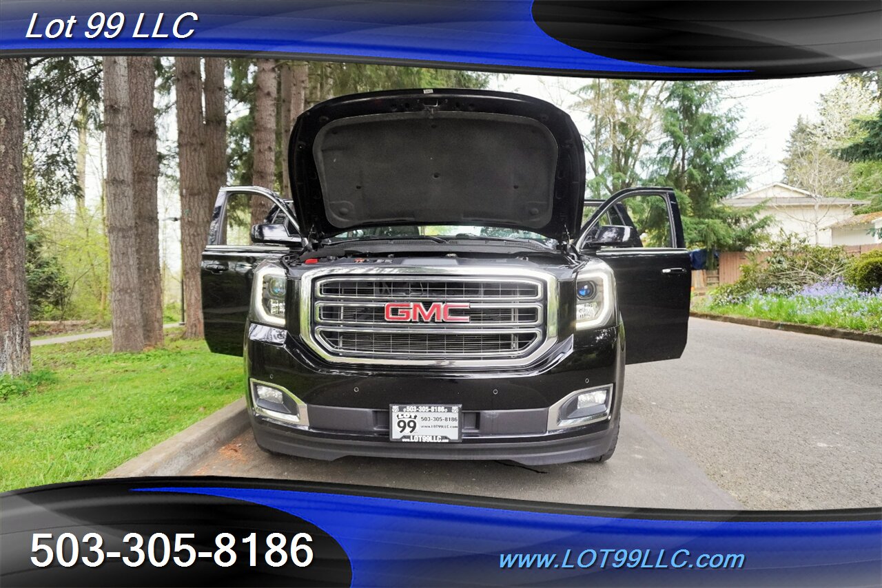 2015 GMC Yukon SLT 4X4 V8 5.3L Auto Heated Leather Seats GPS Moon  Roof GPS 3 Row Seating Black 22 Wheels NEW TIRES - Photo 30 - Milwaukie, OR 97267