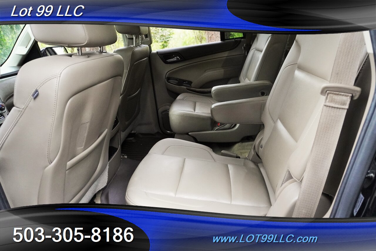 2015 GMC Yukon SLT 4X4 V8 5.3L Auto Heated Leather Seats GPS Moon  Roof GPS 3 Row Seating Black 22 Wheels NEW TIRES - Photo 14 - Milwaukie, OR 97267