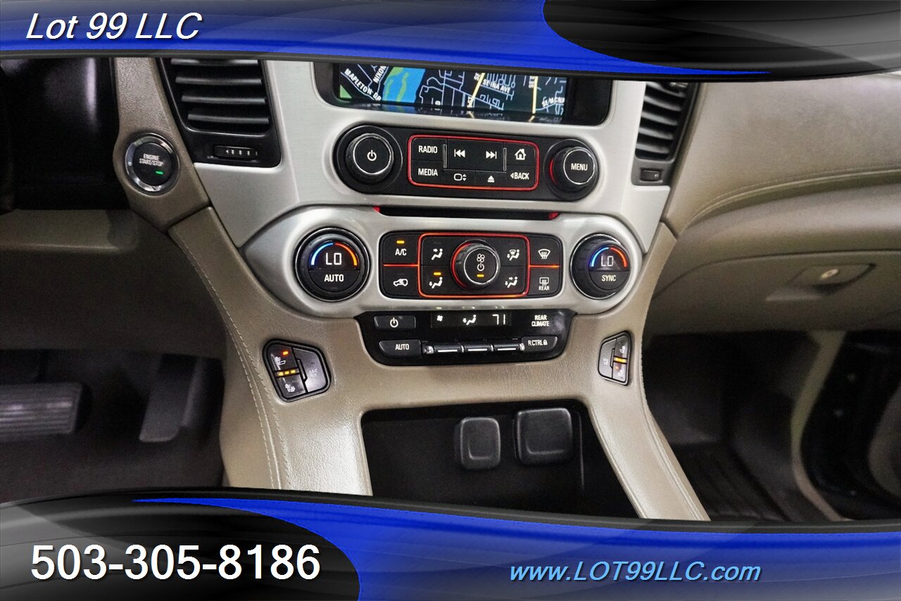 2015 GMC Yukon SLT 4X4 V8 5.3L Auto Heated Leather Seats GPS Moon  Roof GPS 3 Row Seating Black 22 Wheels NEW TIRES - Photo 24 - Milwaukie, OR 97267