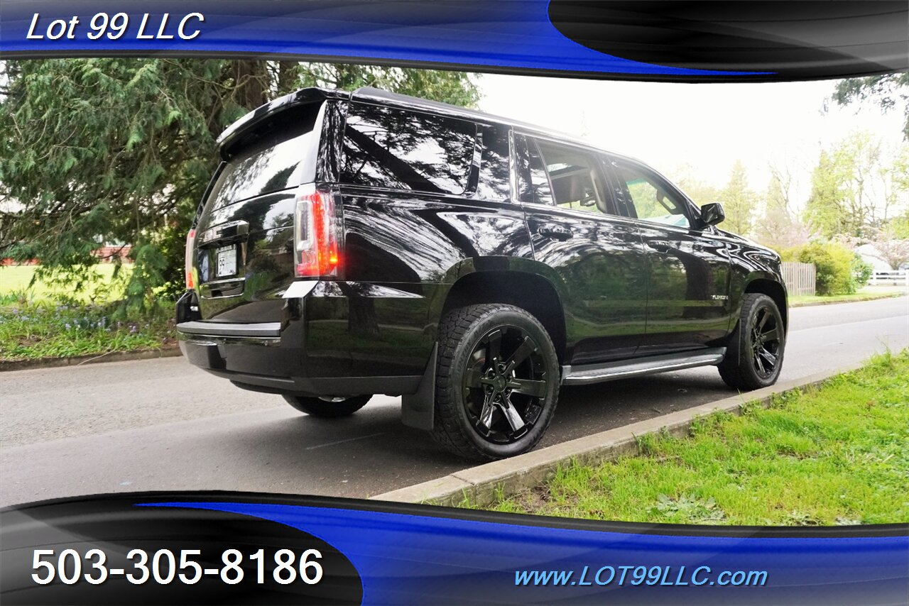 2015 GMC Yukon SLT 4X4 V8 5.3L Auto Heated Leather Seats GPS Moon  Roof GPS 3 Row Seating Black 22 Wheels NEW TIRES - Photo 9 - Milwaukie, OR 97267