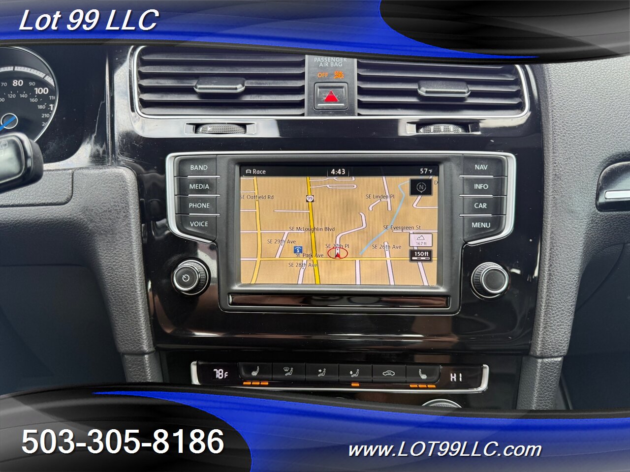 2016 Volkswagen Golf R 4Motion AWD 6 Speed Manual 2.0 Turbo I4 292hp 280t  Leather Navi - Photo 17 - Milwaukie, OR 97267