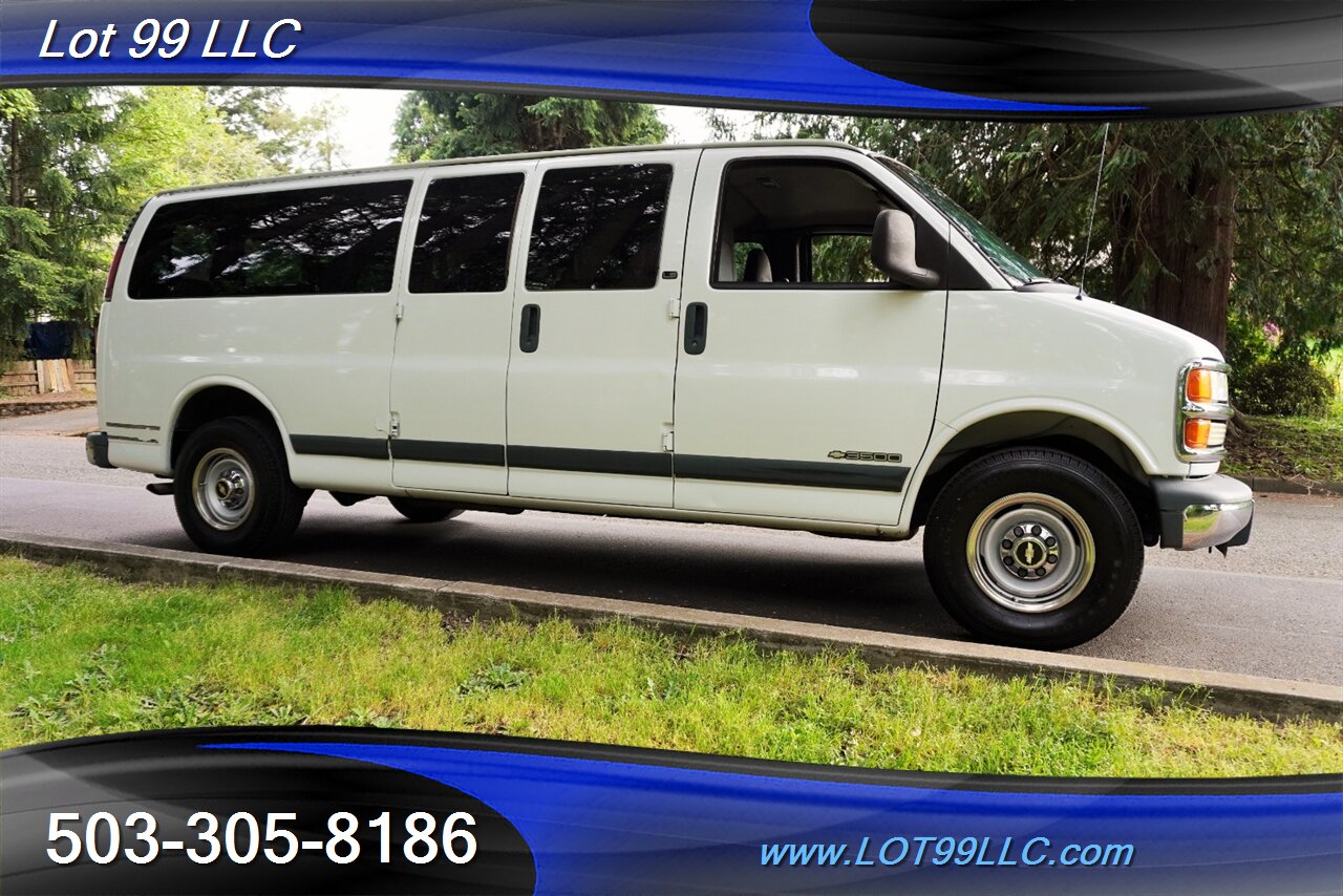 2002 Chevrolet Express G3500 Extended 15 Passenger Van V8 5.7L Auto  Rear AC - Photo 7 - Milwaukie, OR 97267