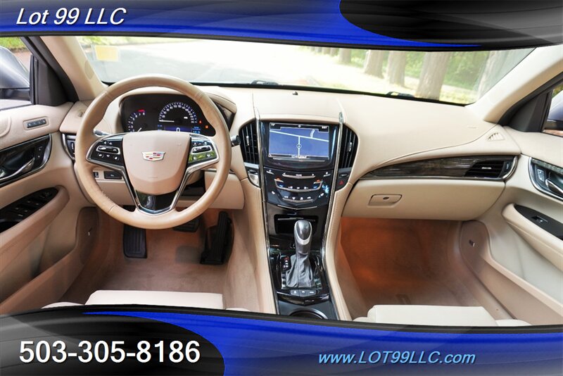 2016 Cadillac ATS 2.0T Luxury Collection AWD 2.0 Auto Heated Leather  Seats GPS Premium Wheels Newer Tires