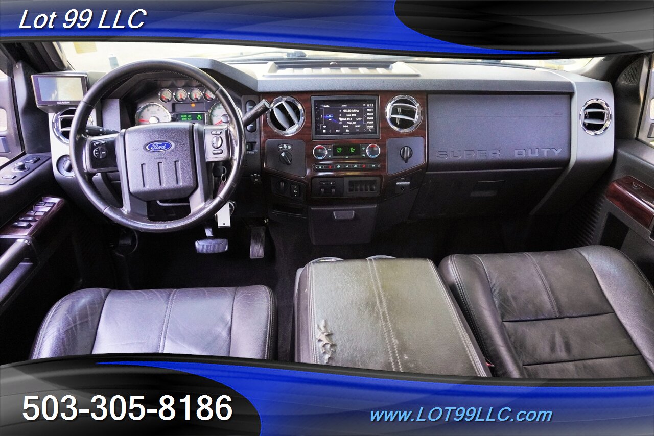 2010 Ford F-250 Lariat 4x4 POWER STROKE Heated Leather Moon Roof  Short Bed LIFTED Black 20 Wheels Newer Tires - Photo 2 - Milwaukie, OR 97267