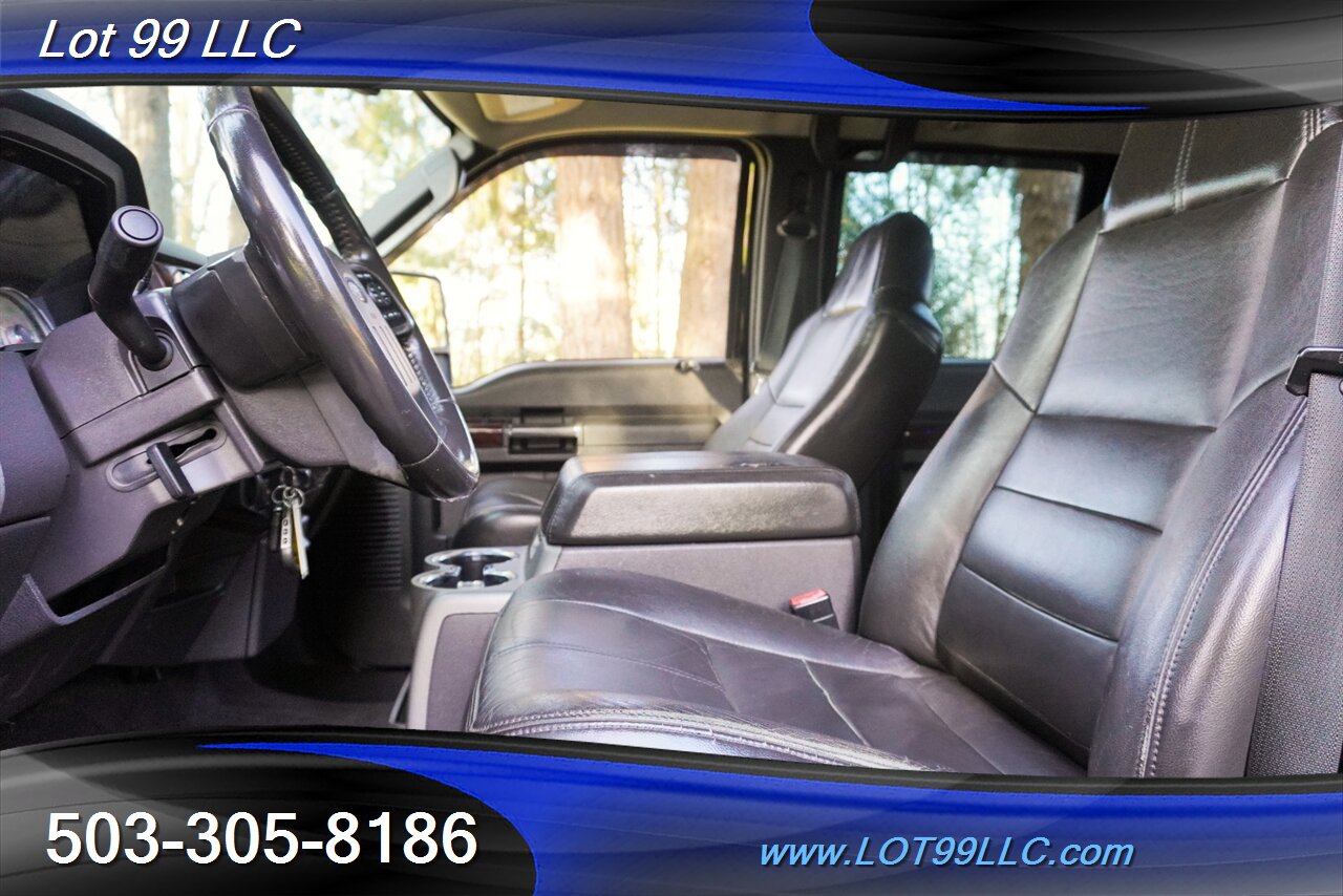 2010 Ford F-250 Lariat 4x4 POWER STROKE Heated Leather Moon Roof  Short Bed LIFTED Black 20 Wheels Newer Tires - Photo 13 - Milwaukie, OR 97267