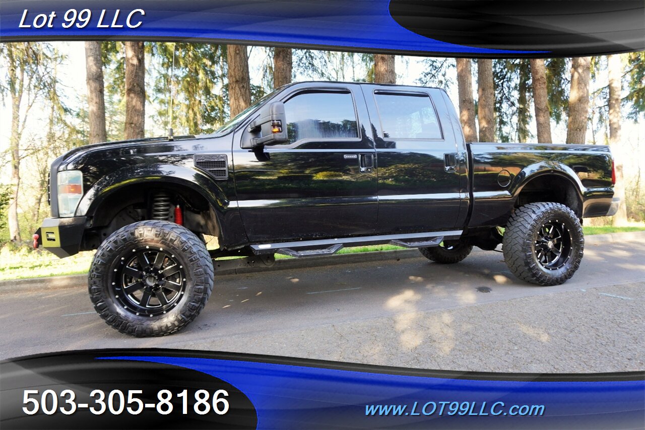 2010 Ford F-250 Lariat 4x4 POWER STROKE Heated Leather Moon Roof  Short Bed LIFTED Black 20 Wheels Newer Tires - Photo 5 - Milwaukie, OR 97267
