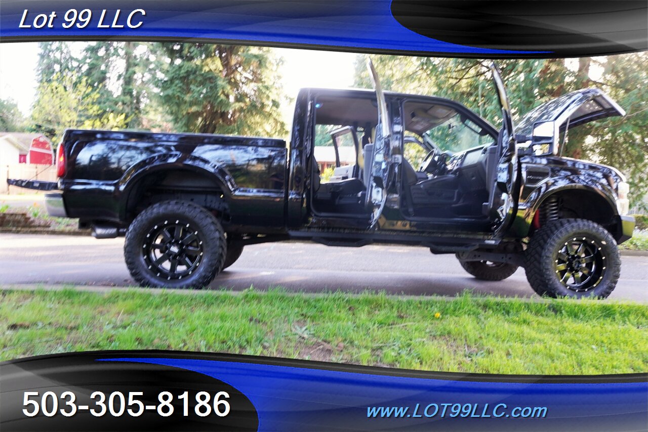 2010 Ford F-250 Lariat 4x4 POWER STROKE Heated Leather Moon Roof  Short Bed LIFTED Black 20 Wheels Newer Tires - Photo 28 - Milwaukie, OR 97267
