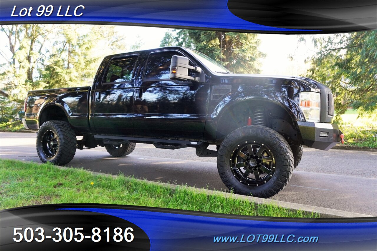 2010 Ford F-250 Lariat 4x4 POWER STROKE Heated Leather Moon Roof  Short Bed LIFTED Black 20 Wheels Newer Tires - Photo 7 - Milwaukie, OR 97267