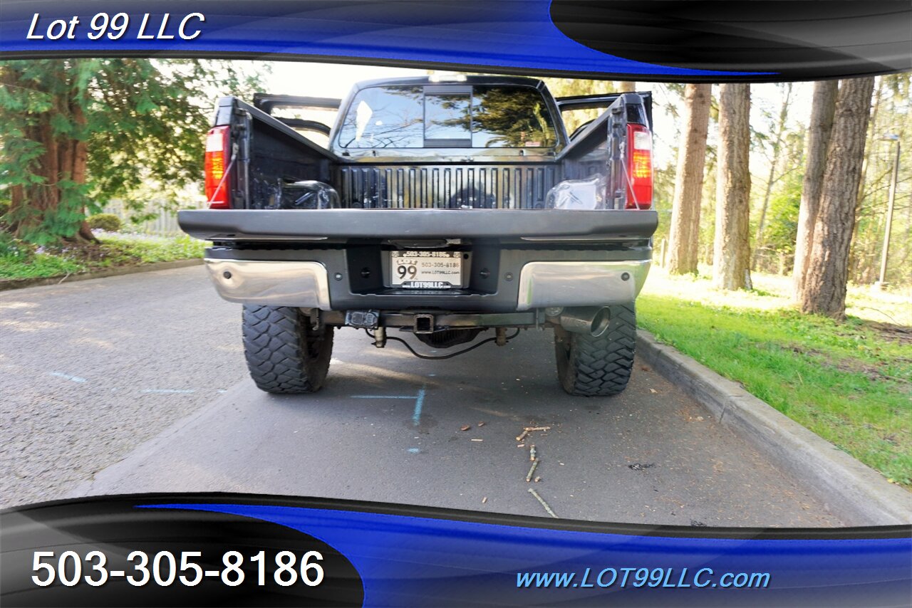 2010 Ford F-250 Lariat 4x4 POWER STROKE Heated Leather Moon Roof  Short Bed LIFTED Black 20 Wheels Newer Tires - Photo 29 - Milwaukie, OR 97267