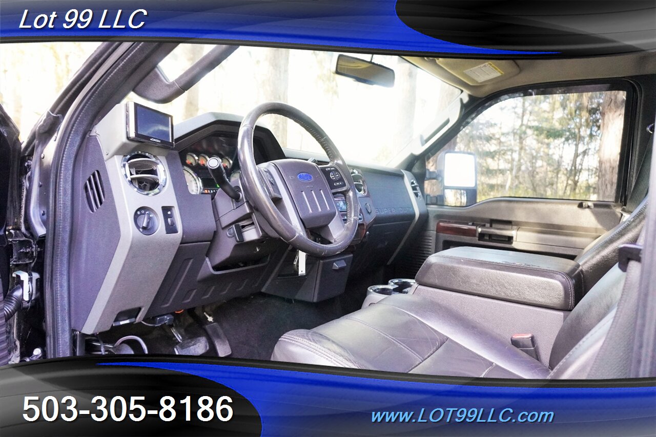 2010 Ford F-250 Lariat 4x4 POWER STROKE Heated Leather Moon Roof  Short Bed LIFTED Black 20 Wheels Newer Tires - Photo 12 - Milwaukie, OR 97267