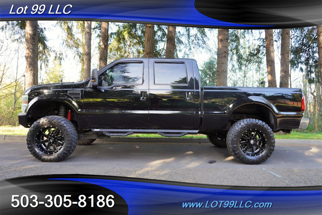 2010 Ford F-250 Lariat 4x4 POWER STROKE Heated Leather Moon Roof  Short Bed LIFTED Black 20 Wheels Newer Tires - Photo 1 - Milwaukie, OR 97267