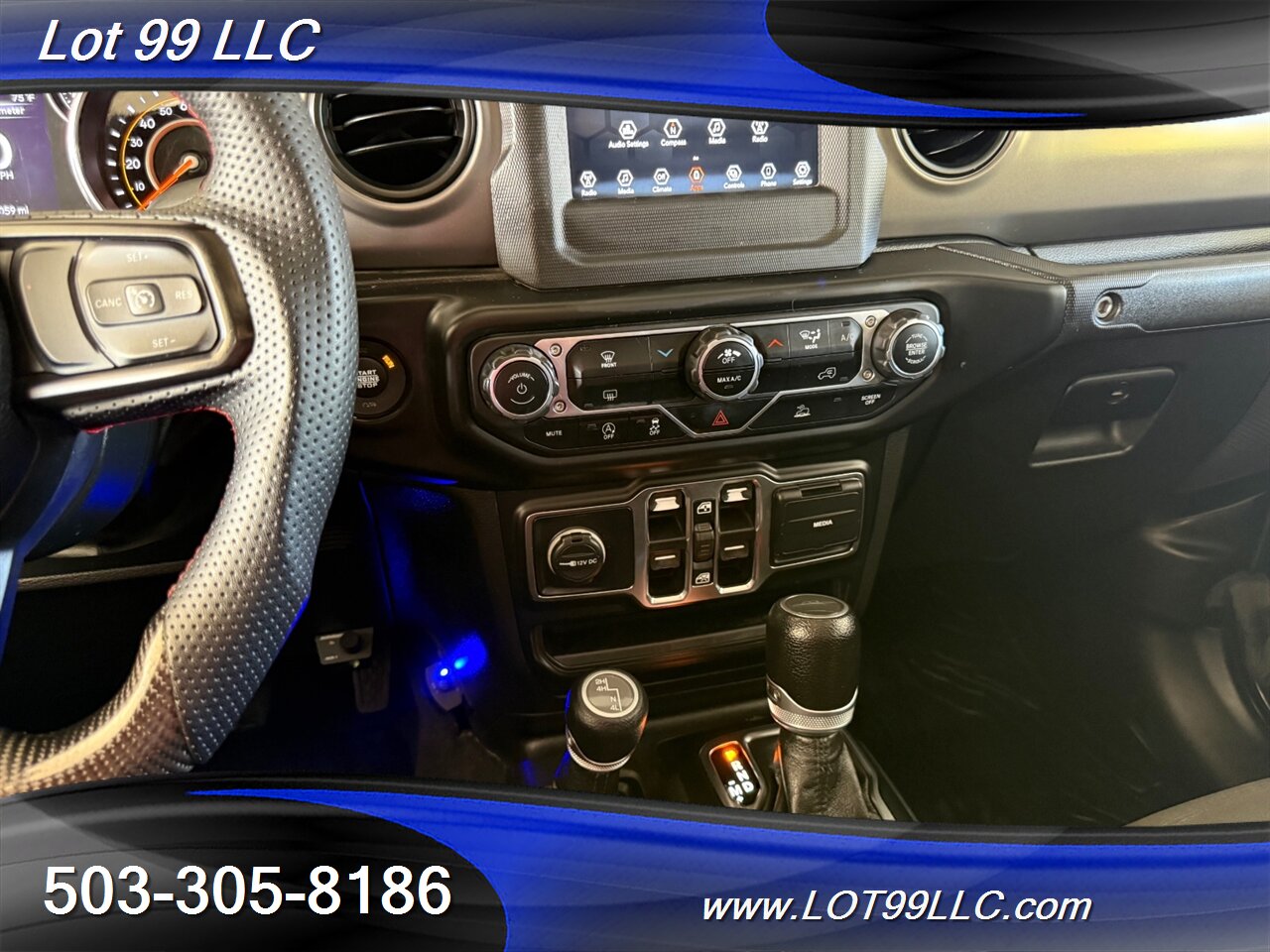 2022 Jeep Gladiator Sport S 4x4 42k Miles New Tires 26 " Fuel Wheels Carbon Fiber Steering Wheel Removable Hard Top Tinted - Photo 14 - Milwaukie, OR 97267