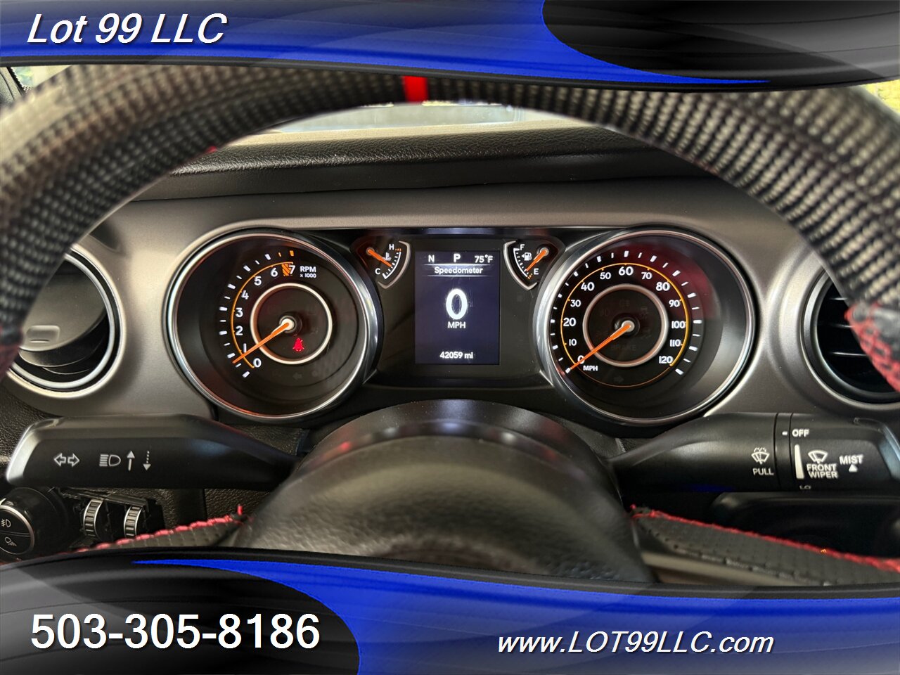 2022 Jeep Gladiator Sport S 4x4 42k Miles New Tires 26 " Fuel Wheels Carbon Fiber Steering Wheel Removable Hard Top Tinted - Photo 9 - Milwaukie, OR 97267