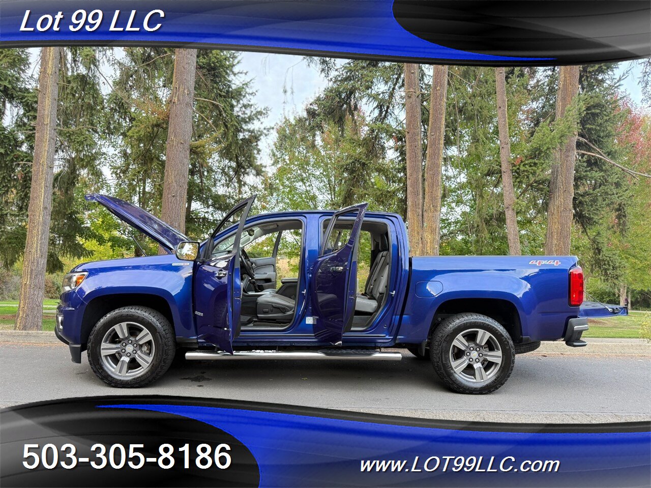 2017 Chevrolet Colorado LT Crew 4x4 46k Duramax 2.8L Diesel Turbo 1-Owner Leather Running Boards Bed Liner Tow 28MPG - Photo 49 - Milwaukie, OR 97267