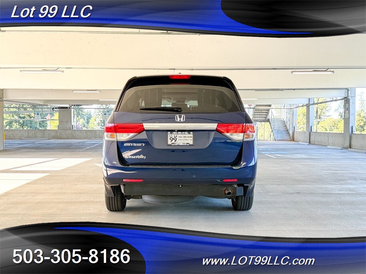 2015 Honda Odyssey EX-L w/Navi 48k Miles WHEELCHAIR VAN Side Ramp  New Tires Moon Roof Backup Camera BRAUNABILITY - Photo 14 - Milwaukie, OR 97267