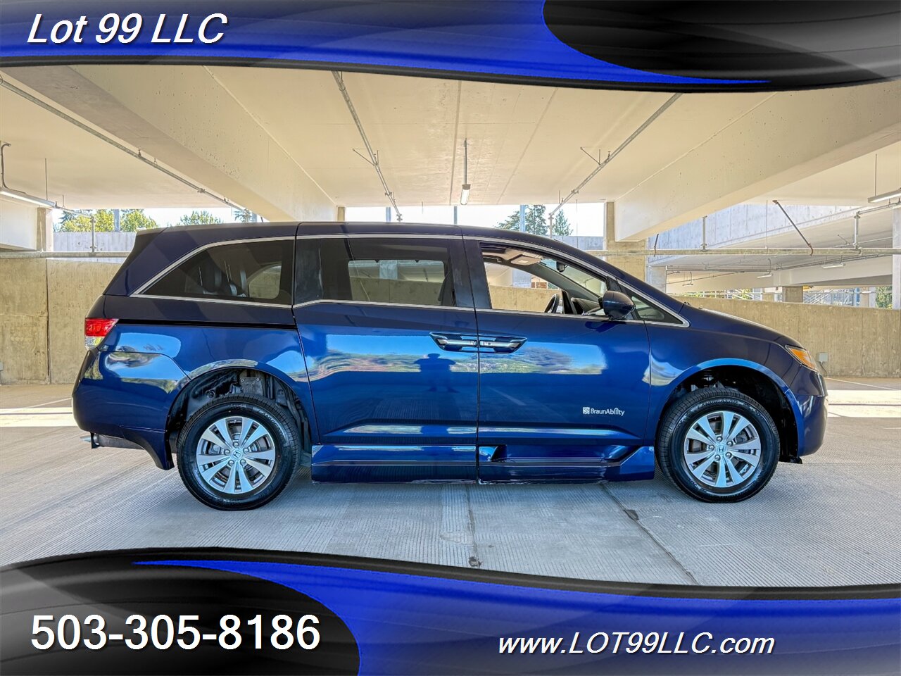 2015 Honda Odyssey EX-L w/Navi 48k Miles WHEELCHAIR VAN Side Ramp  New Tires Moon Roof Backup Camera BRAUNABILITY - Photo 12 - Milwaukie, OR 97267