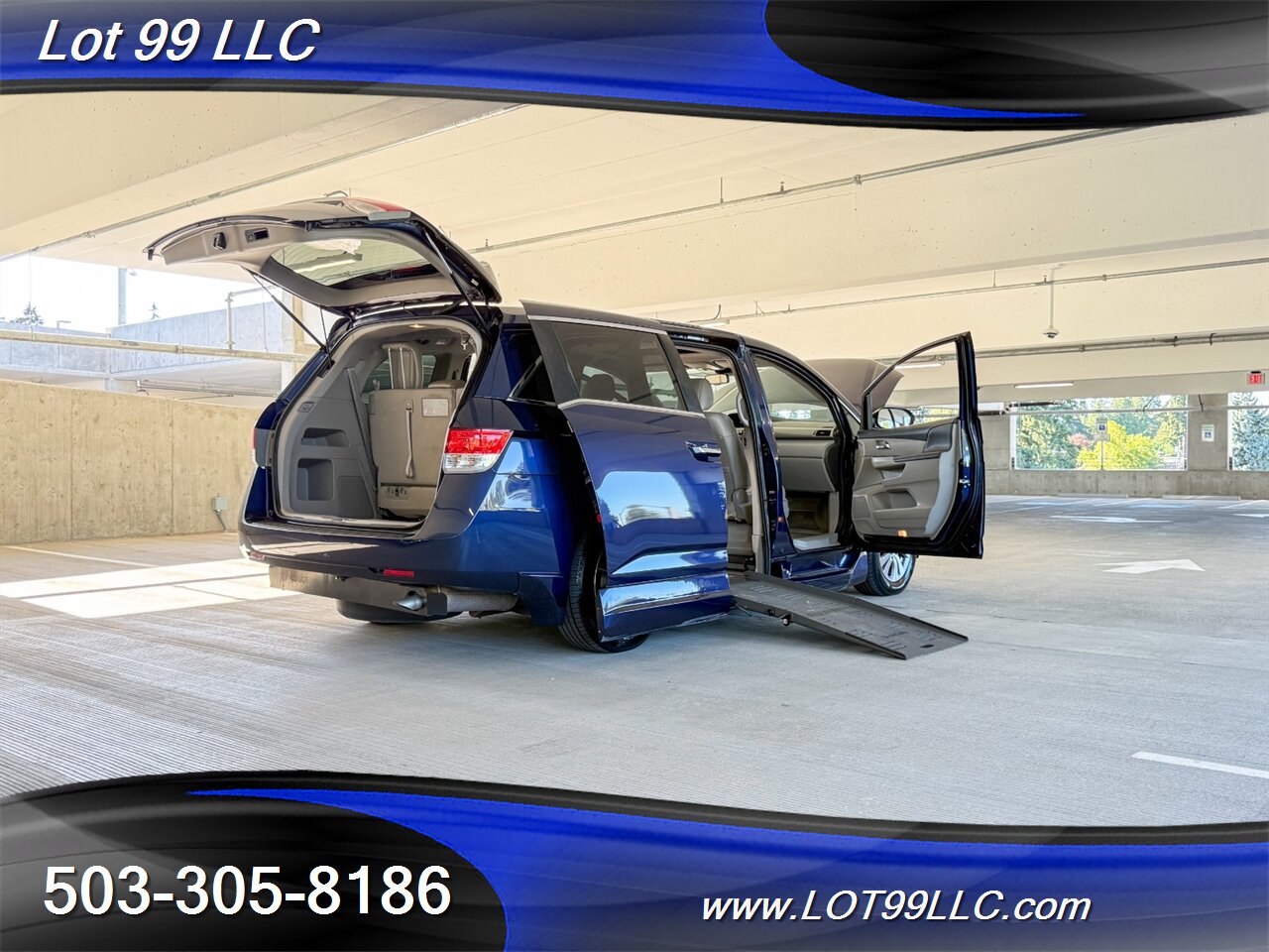 2015 Honda Odyssey EX-L w/Navi 48k Miles WHEELCHAIR VAN Side Ramp  New Tires Moon Roof Backup Camera BRAUNABILITY - Photo 29 - Milwaukie, OR 97267