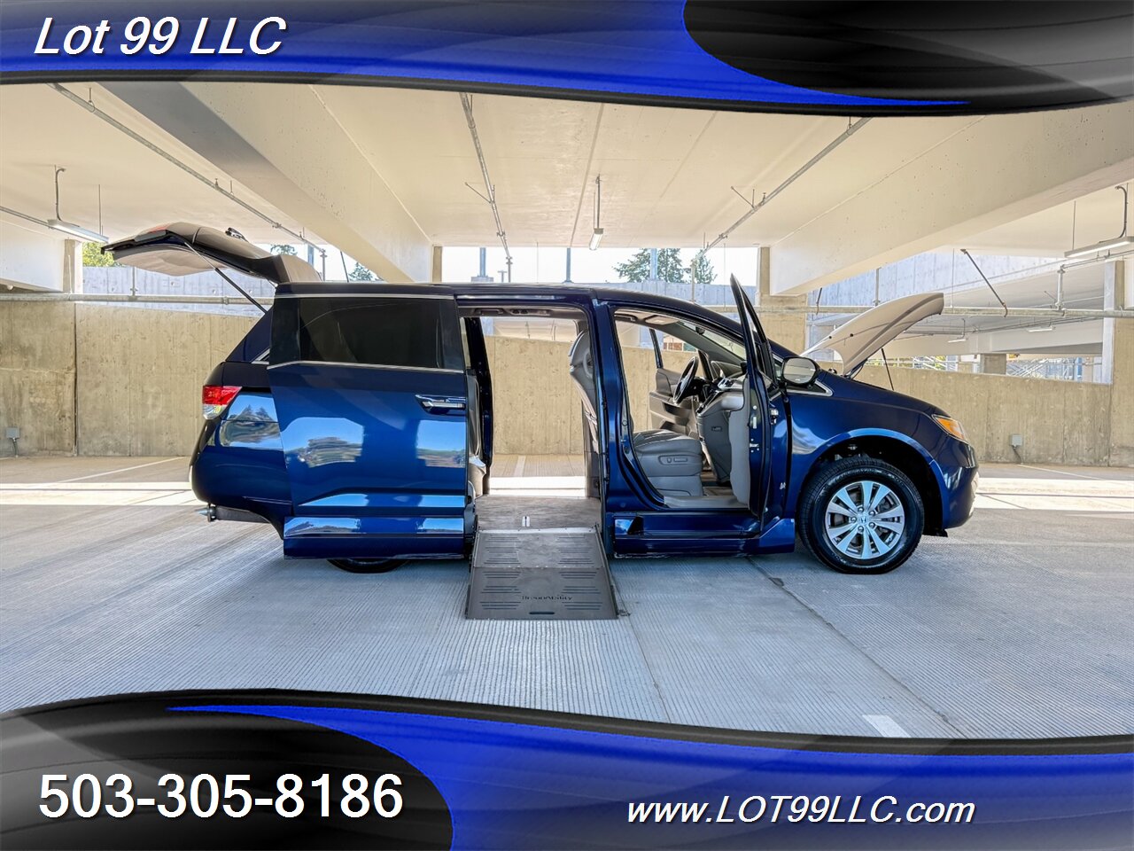 2015 Honda Odyssey EX-L w/Navi 48k Miles WHEELCHAIR VAN Side Ramp  New Tires Moon Roof Backup Camera BRAUNABILITY - Photo 22 - Milwaukie, OR 97267
