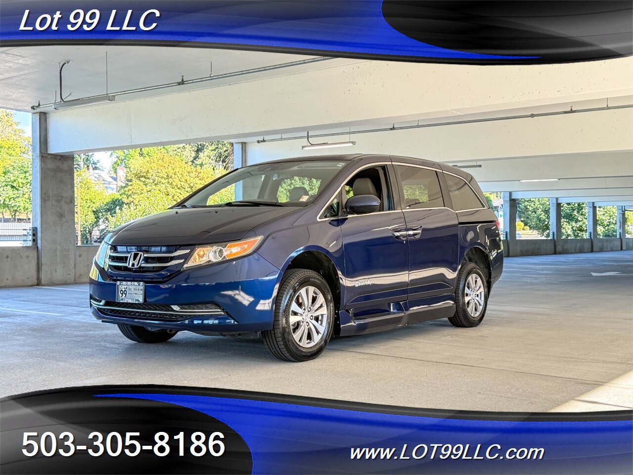 2015 Honda Odyssey EX-L w/Navi 48k Miles WHEELCHAIR VAN Side Ramp  New Tires Moon Roof Backup Camera BRAUNABILITY - Photo 9 - Milwaukie, OR 97267