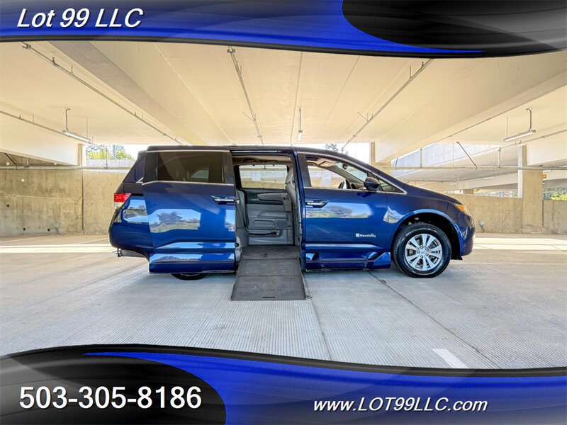 2015 Honda Odyssey EX-L w/Navi 48k Miles WHEELCHAIR VAN Side Ramp  New Tires Moon Roof Backup Camera BRAUNABILITY