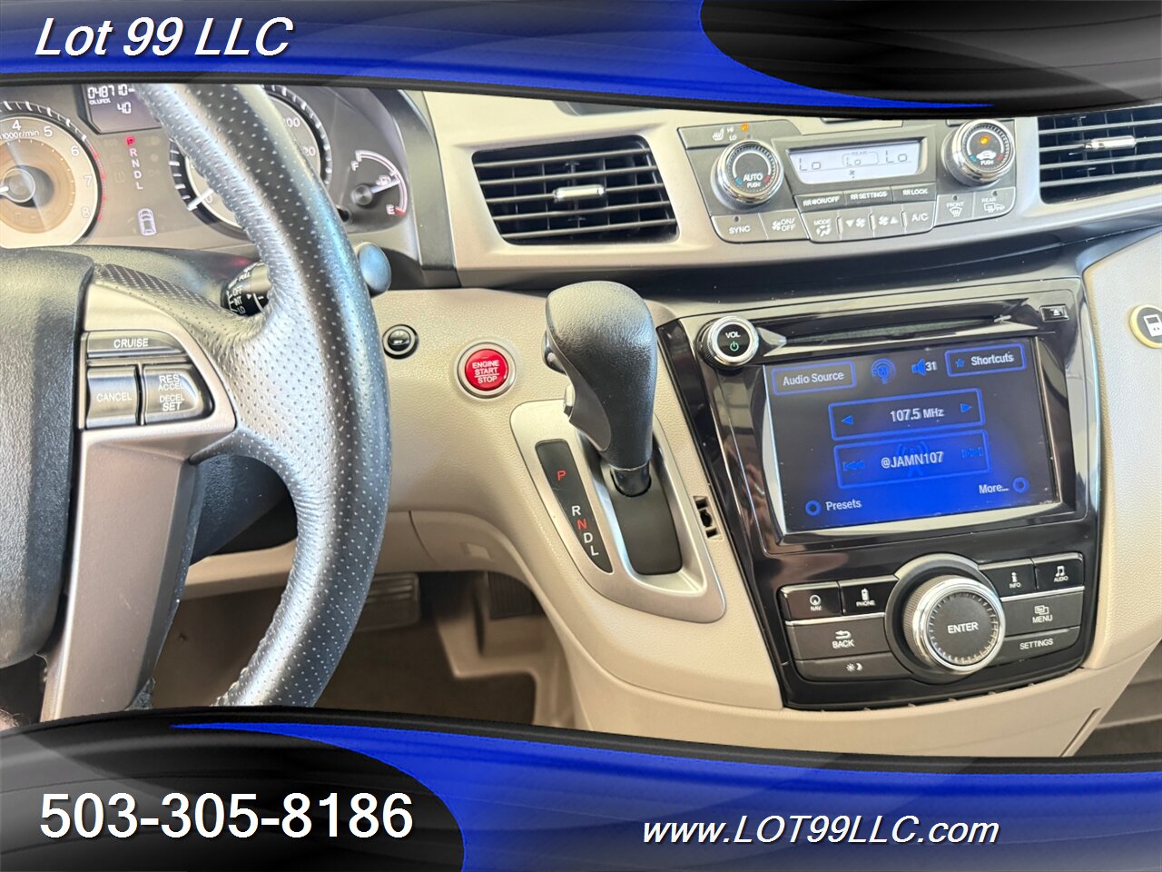 2015 Honda Odyssey EX-L w/Navi 48k Miles WHEELCHAIR VAN Side Ramp  New Tires Moon Roof Backup Camera BRAUNABILITY - Photo 43 - Milwaukie, OR 97267
