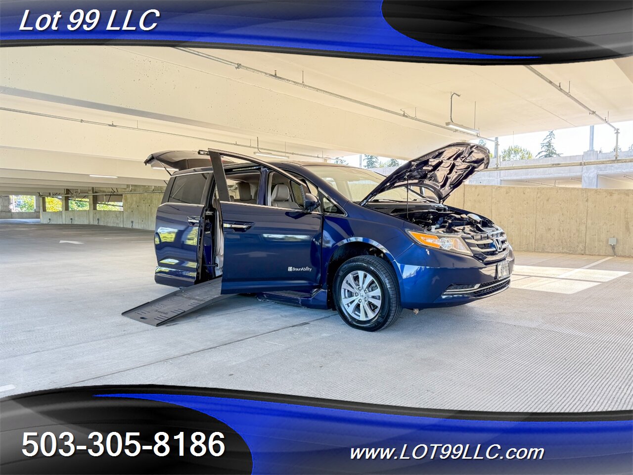 2015 Honda Odyssey EX-L w/Navi 48k Miles WHEELCHAIR VAN Side Ramp  New Tires Moon Roof Backup Camera BRAUNABILITY - Photo 28 - Milwaukie, OR 97267