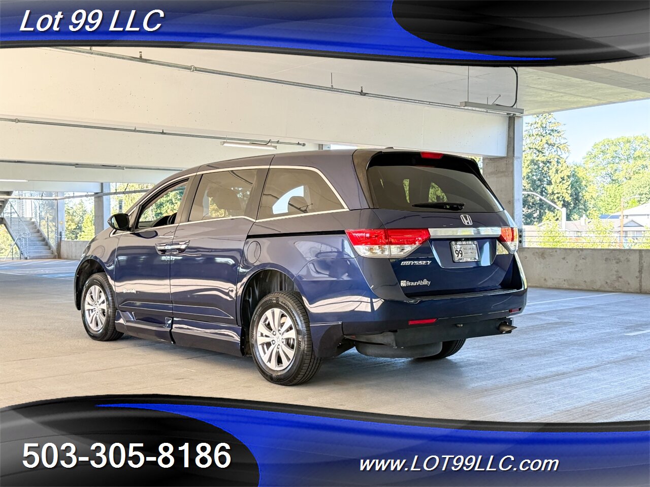 2015 Honda Odyssey EX-L w/Navi 48k Miles WHEELCHAIR VAN Side Ramp  New Tires Moon Roof Backup Camera BRAUNABILITY - Photo 15 - Milwaukie, OR 97267