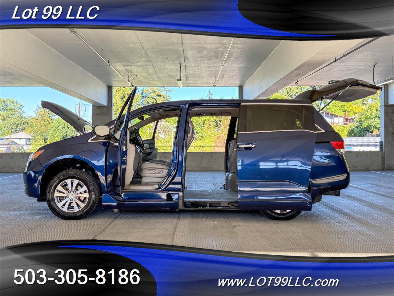 2015 Honda Odyssey EX-L w/Navi 48k Miles WHEELCHAIR VAN Side Ramp  New Tires Moon Roof Backup Camera BRAUNABILITY - Photo 21 - Milwaukie, OR 97267