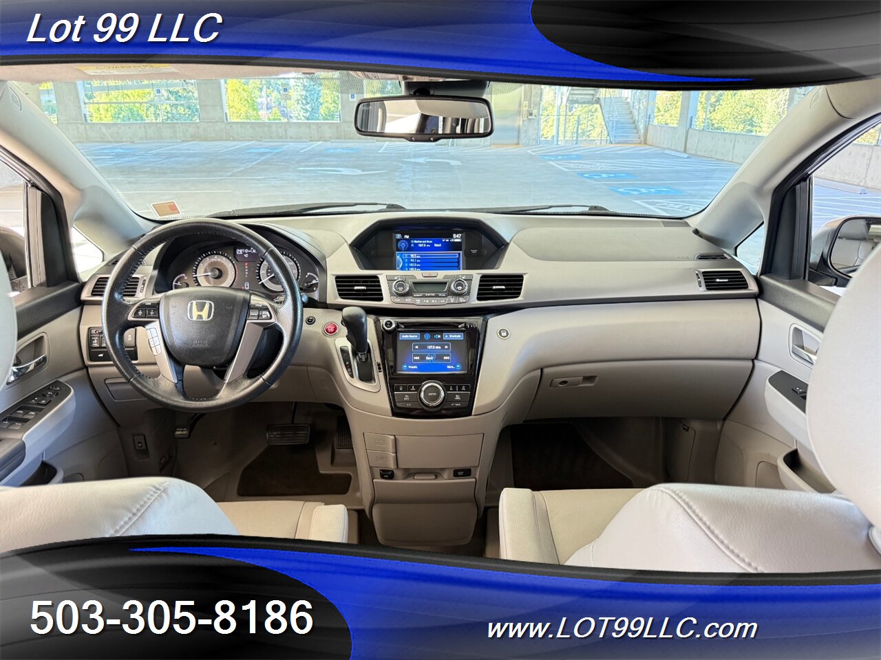2015 Honda Odyssey EX-L w/Navi 48k Miles WHEELCHAIR VAN Side Ramp  New Tires Moon Roof Backup Camera BRAUNABILITY - Photo 17 - Milwaukie, OR 97267